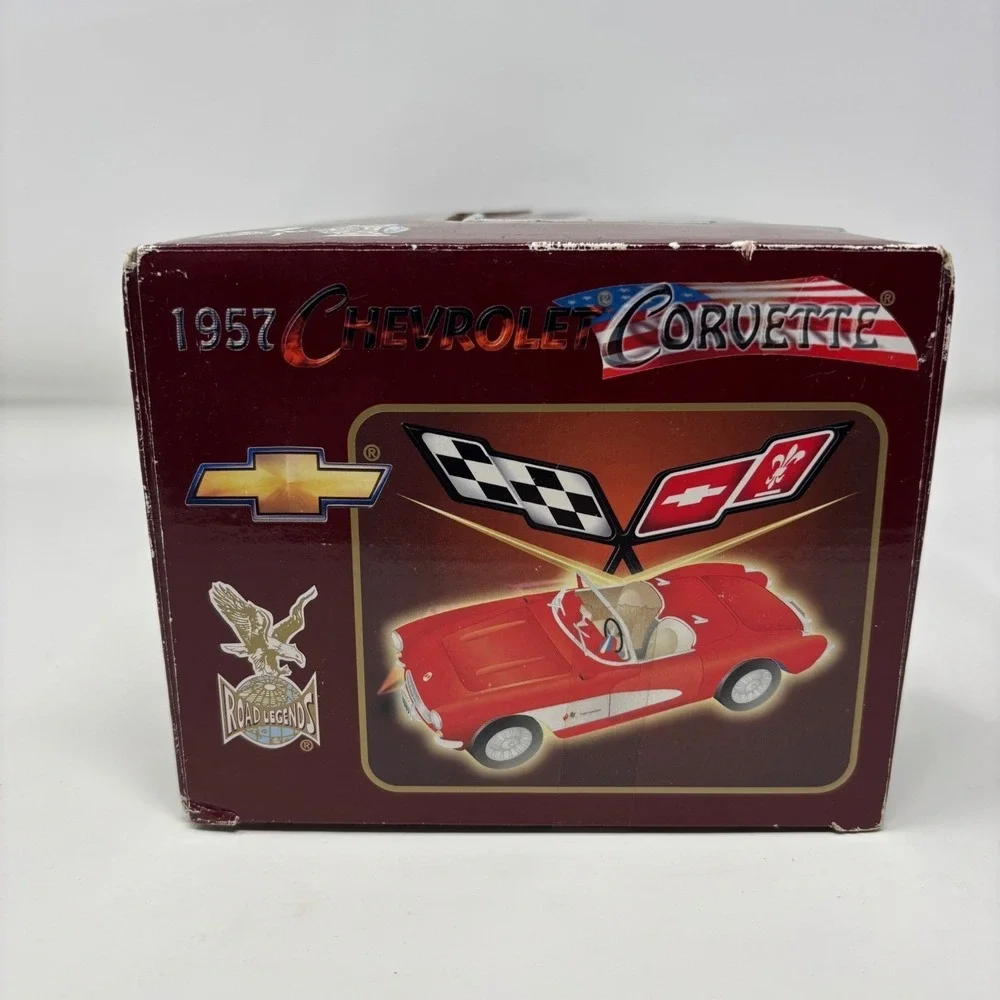 1957 Chevrolet Corvette Red 1:18 Diecast Yatming Open Box